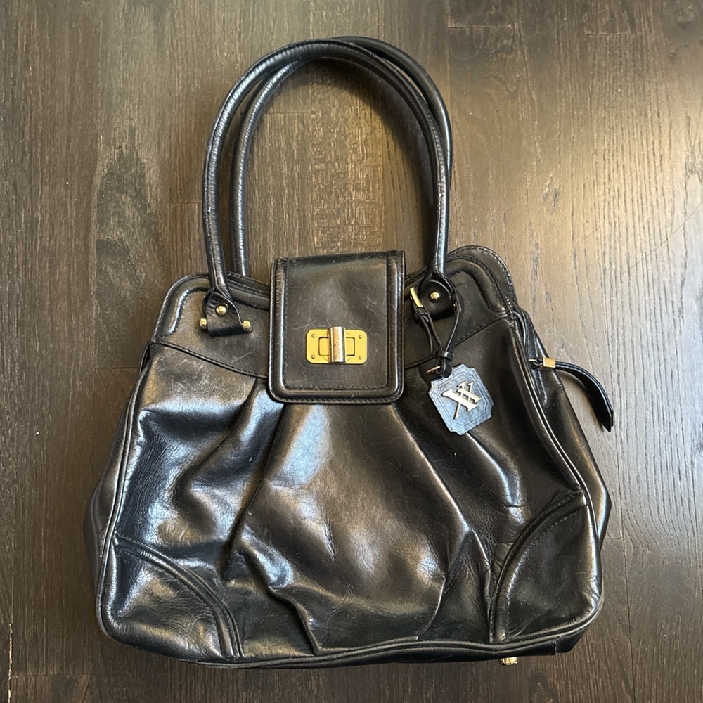 Black Leather Handbag